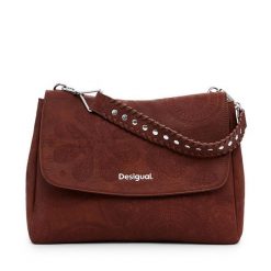 Torebka Desigual. Brązowe torebki klasyczne damskie Desigual, bez wzorów, bez dodatków. Za 169.99 zł.