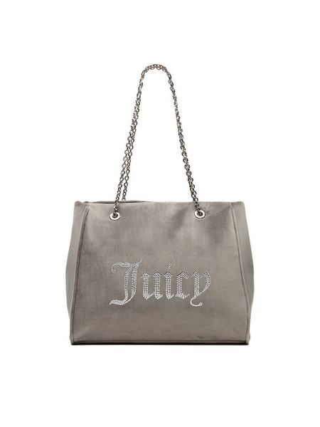 Juicy Couture Torebka CEO-BIJXT8935WPO Szary. Szare torebki klasyczne damskie Juicy Couture, bez wzorów, z materiału, bez dodatków. Za 399.99 zł.