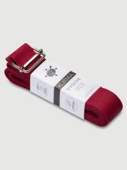 Pasek do jogi Kurma. Czerwone paski męskie KURMA, bez wzorów, z materiału, sportowe. Za 59.00 zł.
