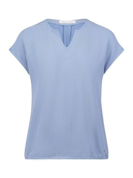 BETTY & CO Koszulka w kolorze błękitno-kremowym rozmiar: S. Niebieskie bluzki damskie Betty & Co., s, bez wzorów, bez kołnierzyka. Za 78.66 zł.