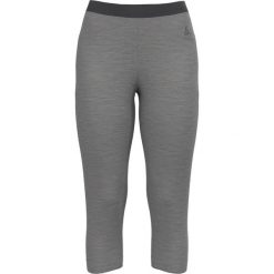 Legginsy termoaktywne damskie Odlo MERINO 200 base layer 3 /4 bottoms. Szare bielizna termoaktywna damska Odlo, bez wzorów. Za 379.99 zł.