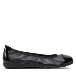 Baleriny Caprice. Czarne baleriny damskie Caprice, bez wzorów, bez obcasa. Za 179.99 zł.