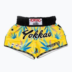 Spodenki treningowe męskie YOKKAO Wax CarbonFit. Żółte szorty męskie YOKKAO, z materiału, bez kołnierzyka. Za 269.99 zł.