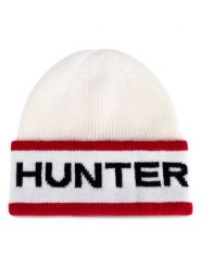 Hunter Czapka w kolorze czarno-kremowo-czerwonym rozmiar: onesize. Brązowe czapki zimowe damskie Hunter. Za 30.99 zł.