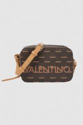 VALENTINO Mała brązowa torebka Liuto Camera Bag. Brązowe torebki klasyczne damskie Valentino by Mario Valentino, bez wzorów, duże, bez dodatków. W wyprzedaży za 445.99 zł.