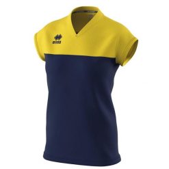 Koszulka Errea Bessy Z Krótkim Rękawem Ad Damskie. Niebieskie bluzki sportowe damskie ERREA, l, bez wzorów, z materiału, bez ramiączek. Za 149.50 zł.