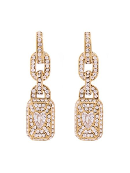 Guess Kolczyki JUBE06 349JW Złoty. Żółte kolczyki damskie Guess, ze stali. Za 499.99 zł.