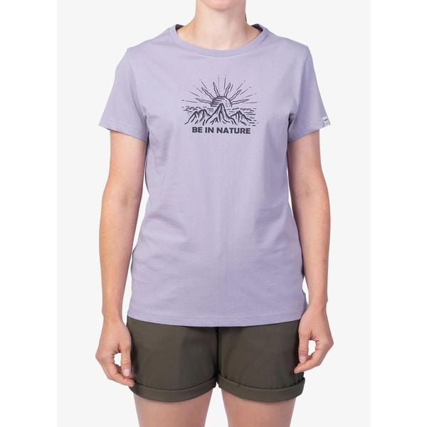 Koszulka bawełniana damska Hannah Adria. Fioletowe bluzki sportowe damskie Hannah, z bawełny, bez kołnierzyka, bez ramiączek. Za 51.99 zł.