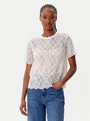 Morgan Bluzka 252-DEVY Beżowy Regular Fit. Brązowe bluzki damskie Morgan, xs, bez wzorów, z syntetyku, bez ramiączek. Za 179.99 zł.