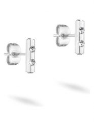 Tamaris Kolczyki-wkrętki ze szkłem rozmiar: onesize. Szare kolczyki damskie Tamaris, szklane. Za 82.64 zł.