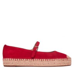 Espadryle LAUREN RALPH LAUREN. Czerwone espadryle damskie Lauren Ralph Lauren, bez wzorów, bez obcasa. Za 689.99 zł.