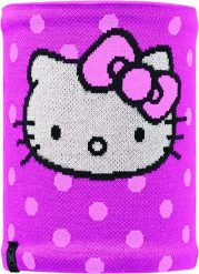 Komin dziecięcy Buff Hello Kitty zimowy. Czerwone szaliki dziecięce Buff, z dzianiny, bez ramiączek. Za 46.00 zł.