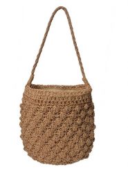 Clayre & Eef Torebka w kolorze jasnobrązowym- 26 x 25 x 14 cm rozmiar: onesize. Brązowe torebki klasyczne damskie Clayre & Eef, bez wzorów, z materiału, bez dodatków. Za 131.43 zł.