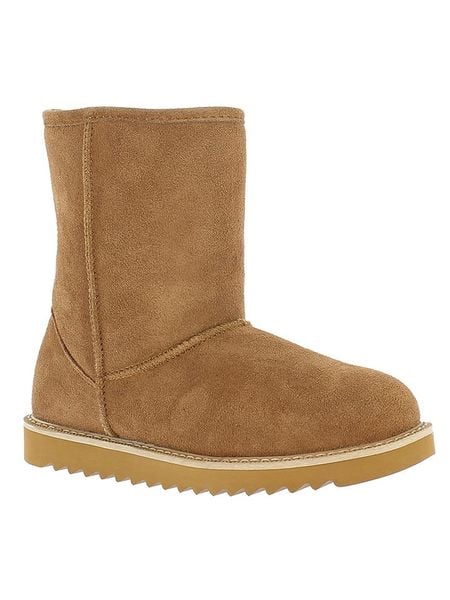 Gooce Skórzane kozaki zimowe "Sawel Waterproof" w kolorze jasnobrązowym rozmiar: 38. Brązowe kozaki damskie Gooce, z materiału, bez obcasa. Za 270.39 zł.