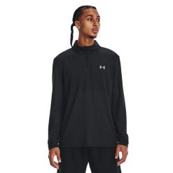 Bluza do biegania męska Under Armour Seamless Stride 1/4 Zip. Czarne bluzy bez kaptura męskie Under Armour, l. Za 269.99 zł.