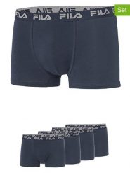 Fila Bokserki (4 pary) w kolorze granatowym rozmiar: XL. Niebieskie bokserki męskie Fila, bez wzorów. Za 92.21 zł.