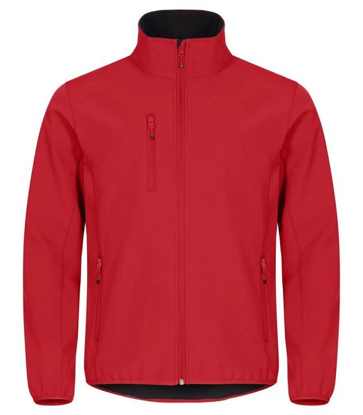 Clique Classic Softshell Jacket – 96% poliester z recyklingu. Czerwone kurtki softshell damskie CLIQUE, m, bez wzorów, z poliesteru, bez kaptura. Za 266.51 zł.