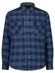 CMP Koszula funkcyjna w kolorze granatowym rozmiar: 56. Niebieskie koszule męskie CMP, bez wzorów, z materiału, bez kołnierzyka, bez ramiączek. Za 117.45 zł.