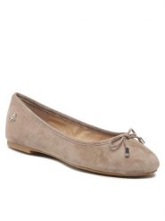 LAUREN RALPH LAUREN Baleriny Jayna 802882590004 Szary. Szare baleriny damskie Lauren Ralph Lauren, bez wzorów, ze skóry, bez obcasa. Za 439.99 zł.