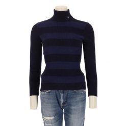 Second life - Damski sweter w granacie - Jak nowy. Niebieskie swetry klasyczne damskie Ralph Lauren, bez kołnierzyka. Za 127.76 zł.