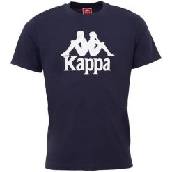 Koszulka sportowa męska Kappa Caspar. Niebieskie t-shirty sportowe męskie Kappa, l, bez ramiączek. Za 39.99 zł.