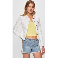 Only - Kurtka. Białe kurtki damskie Only, bez wzorów, z bawełny, bez kaptura. Za 169.90 zł.