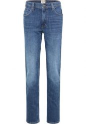 Męskie Spodnie Jeansowe Mustang Washington Denim Blue 1010621 5000 702. Niebieskie spodnie materiałowe męskie Mustang, bez wzorów, z denimu. Za 219.99 zł.