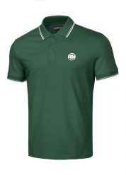 Koszulka męska Pitbull Polo Pique Stripes Regular. Zielone koszulki polo męskie PITBULL, na lato, m, bez wzorów, z bawełny, bez ramiączek. Za 139.00 zł.