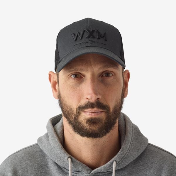 Czapka wędkarska z daszkiem Caperlan FC 500 Snapback WXM. Szare czapki męskie CAPERLAN, bez wzorów, z bawełny. Za 54.99 zł.