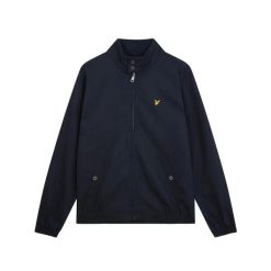 Kurtka wodoodporna Lyle & Scott Harrington. Niebieskie kurtki męskie LYLE AND SCOTT, s, bez wzorów, ze sztruksu, eleganckie, bez kaptura. Za 390.50 zł.