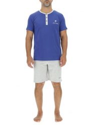 Pierre Cardin Piżama w kolorze niebiesko-szarym rozmiar: XL. Niebieskie piżamy męskie Pierre Cardin, xl, bez wzorów, bez ramiączek. Za 73.95 zł.