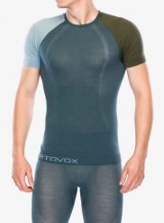 Koszulka termoaktywna Ortovox 120 Comp Light Short Sleeve. Niebieskie bielizna termoaktywna męska ORTOVOX, l, bez wzorów, z dzianiny. Za 350.89 zł.