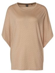 BOSS Koszulka piżamowa 50561029 Beżowy Oversize. Brązowe koszule nocne damskie Boss, bez wzorów, z lyocellu. Za 259.99 zł.