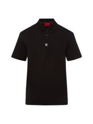 HUGO koszulka polo - Deabono_D Mężczyźni Bawełna czarny, M. Czarne koszulki polo męskie Hugo, m, bez wzorów, z bawełny, bez ramiączek. Za 349.95 zł.