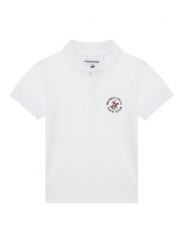 Beverly Hills Polo Club Polo P-SS26B-P42560 Biały Regular Fit. Białe t-shirty chłopięce Beverly Hills Polo Club, bez wzorów, z bawełny, bez ramiączek. Za 209.99 zł.