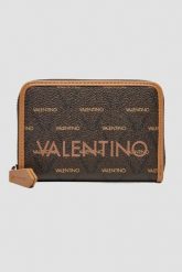 VALENTINO Brązowy mały portfel Liuto. Brązowe portfele damskie Valentino by Mario Valentino, bez wzorów. W wyprzedaży za 158.99 zł.