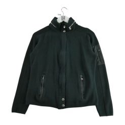 Second life - Damski sweter z pełnym zamkiem w kolorze czarnym - Jak nowy. Czarne swetry klasyczne damskie Ralph Lauren, bez kołnierzyka. Za 135.32 zł.