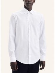 Seidensticker Koszula - Shaped fit - w kolorze białym rozmiar: 43. Białe koszule męskie Seidensticker, bez wzorów, z bawełny, bez kołnierzyka, bez ramiączek. Za 121.95 zł.