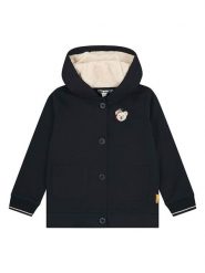 Steiff Bluza w kolorze czarnym rozmiar: 92. Czarne bluzy i bluzki niemowlęce Steiff, bez wzorów, z jeansu, bez ramiączek, bez kaptura. Za 182.72 zł.