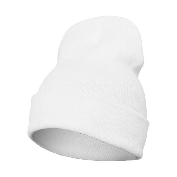 Czapka Ciężkiej Grubości Długa. Brązowe czapki męskie FLEXFIT, bez wzorów, z dzianiny. Za 44.99 zł.