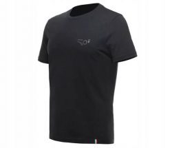 Koszulka męska T-Shirt Dainese Racing. Czarne t-shirty męskie Dainese, m, bez wzorów, z bawełny, bez kołnierzyka. Za 149.99 zł.