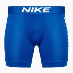 Bokserski męskie Nike Essential Micro Boxer Brief. Niebieskie bokserki męskie Nike, bez wzorów. Za 119.99 zł.