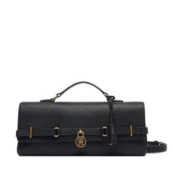 Torebka Tommy Hilfiger. Czarne torebki klasyczne damskie Tommy Hilfiger, bez wzorów, bez dodatków. Za 1,099.00 zł.