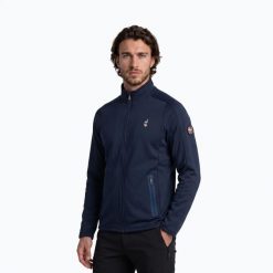 Bluza polarowa męska Aulp Drake. Niebieskie bluzy bez kaptura męskie Aulp, m, z elastanu. Za 159.99 zł.