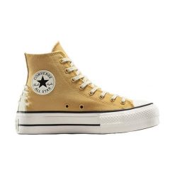 Buty sportowe Converse Chuck Taylor All Star Lift Platform Crafted Laces. Brązowe buty sportowe na co dzień damskie Converse, bez wzorów. Za 490.00 zł.