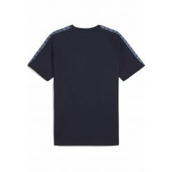 Męska koszulka Manchester City KING PUMA Deep Navy Team Light Blue. Niebieskie t-shirty sportowe męskie Puma, m, bez ramiączek, do piłki nożnej. Za 179.00 zł.