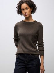 Street One Sweter damski z dzianiny Kobiety Sztuczne włókno brązowy jednolity, 44. Brązowe swetry klasyczne damskie Street One, z dzianiny, bez kołnierzyka. Za 249.95 zł.