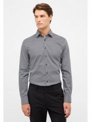Eterna Koszula - Slim fit - w kolorze antracytowym rozmiar: 41. Czarne koszule męskie Eterna, bez wzorów, z bawełny, bez kołnierzyka, bez ramiączek. Za 130.19 zł.