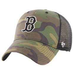 Męska czapka z daszkiem 47 Brand MLB Boston Red Sox Cap. Zielone czapki męskie 47 Brand, bez wzorów, z bawełny, sportowe. Za 109.99 zł.