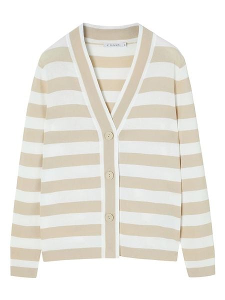 TATUUM Kardigan "Malio" w kolorze beżowo-białym rozmiar: XS. Białe kardigany damskie Tatuum, xs, bez wzorów. Za 143.90 zł.